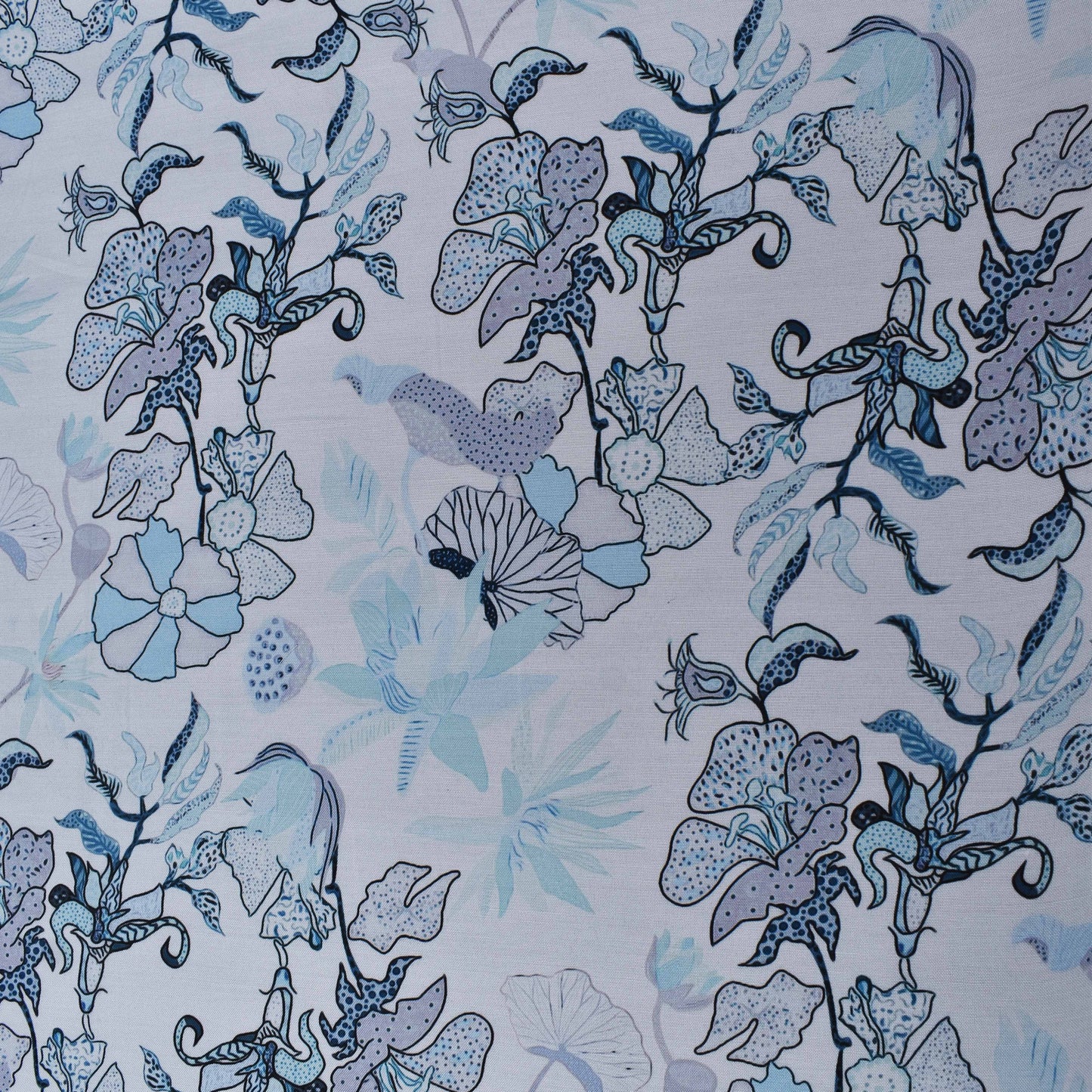 Colored Rayon Print Fabric