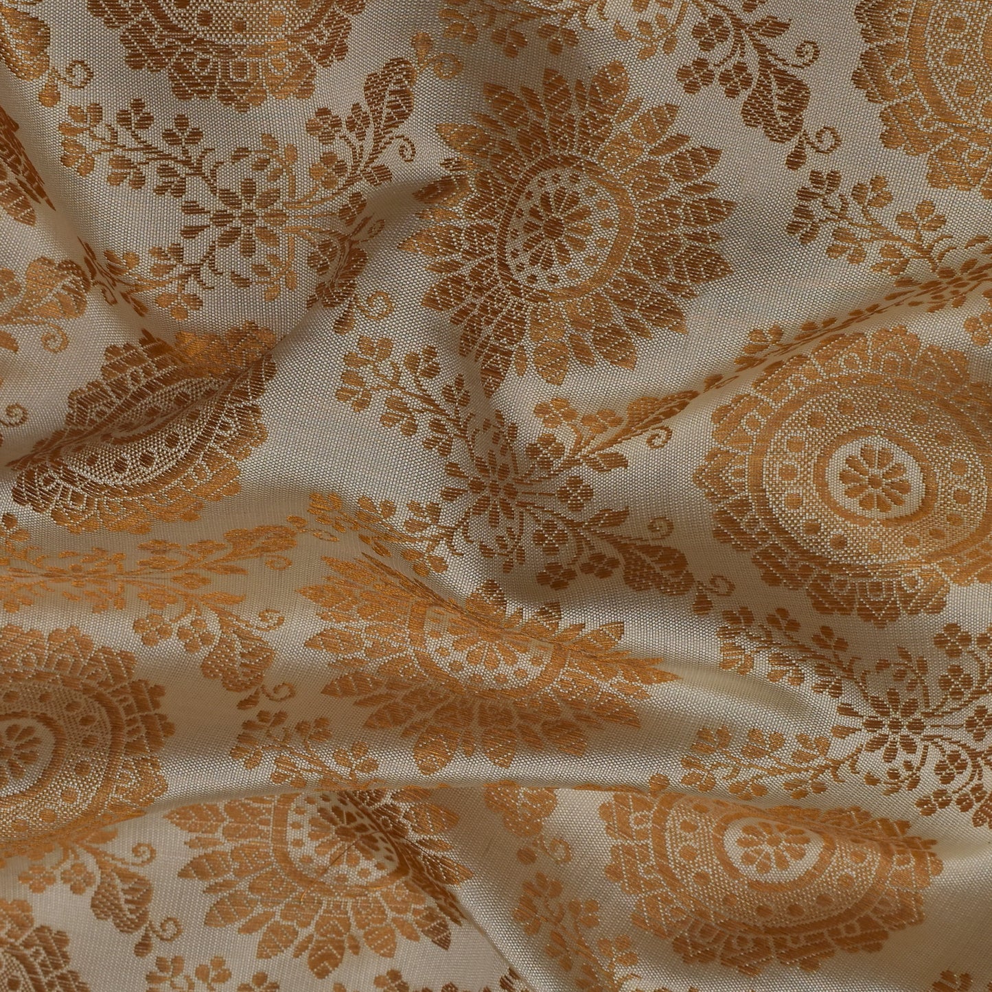 Cream Color Brocade Fabric