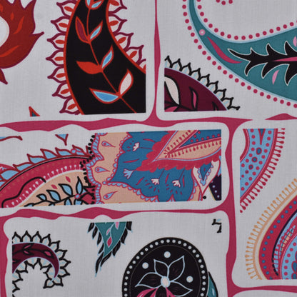 Colored Reyon Print Fabric