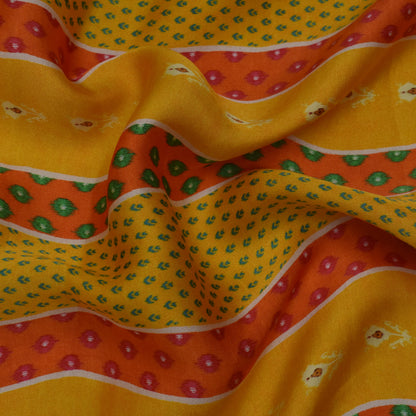 Multi Color Modal Satin Print Fabric