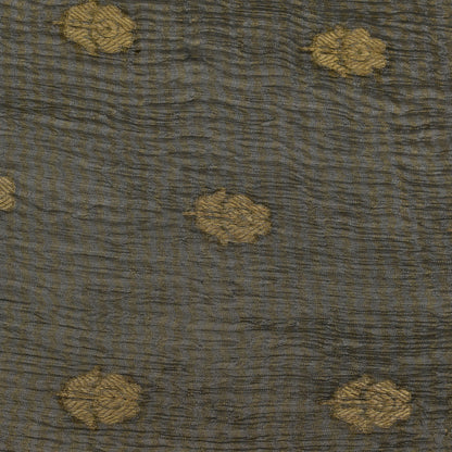 Olive Color Crush Tissue Booti Fabric