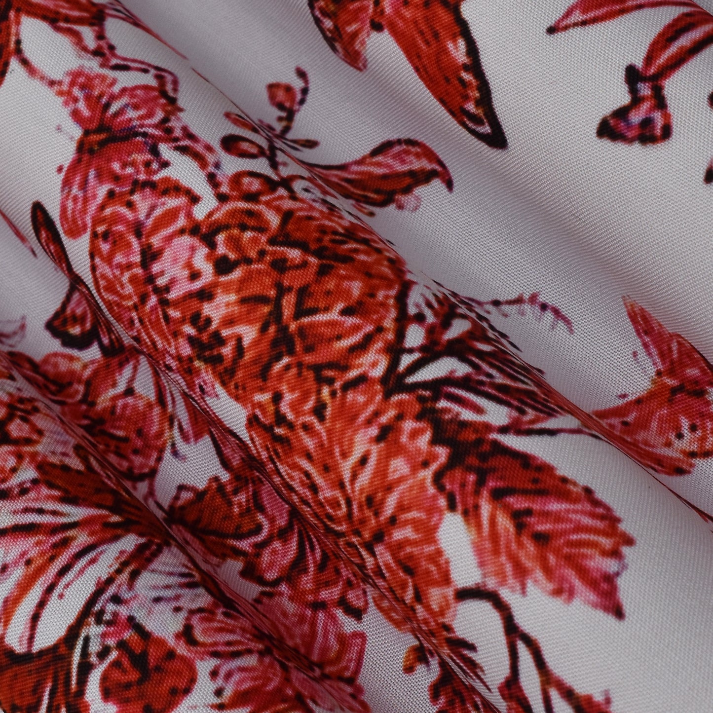 Colored Reyon Print Fabric