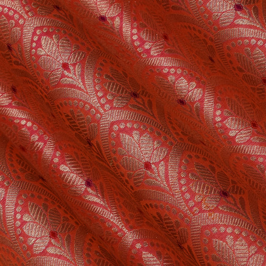 Pink Color Brocade Fabric