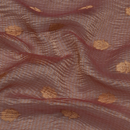 Onion Color Crush Tissue Booti Fabric