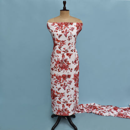 Colored Reyon Print Fabric