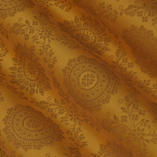 Mustard Color Brocade Fabric