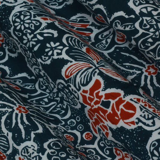 Multi Color Modal Satin Print Fabric