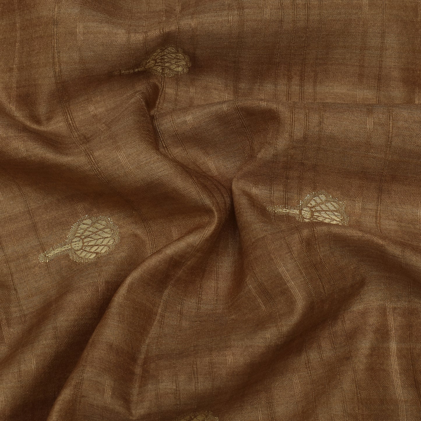 Beige Color Gicha Silk Hybrid Print Booti Fabric