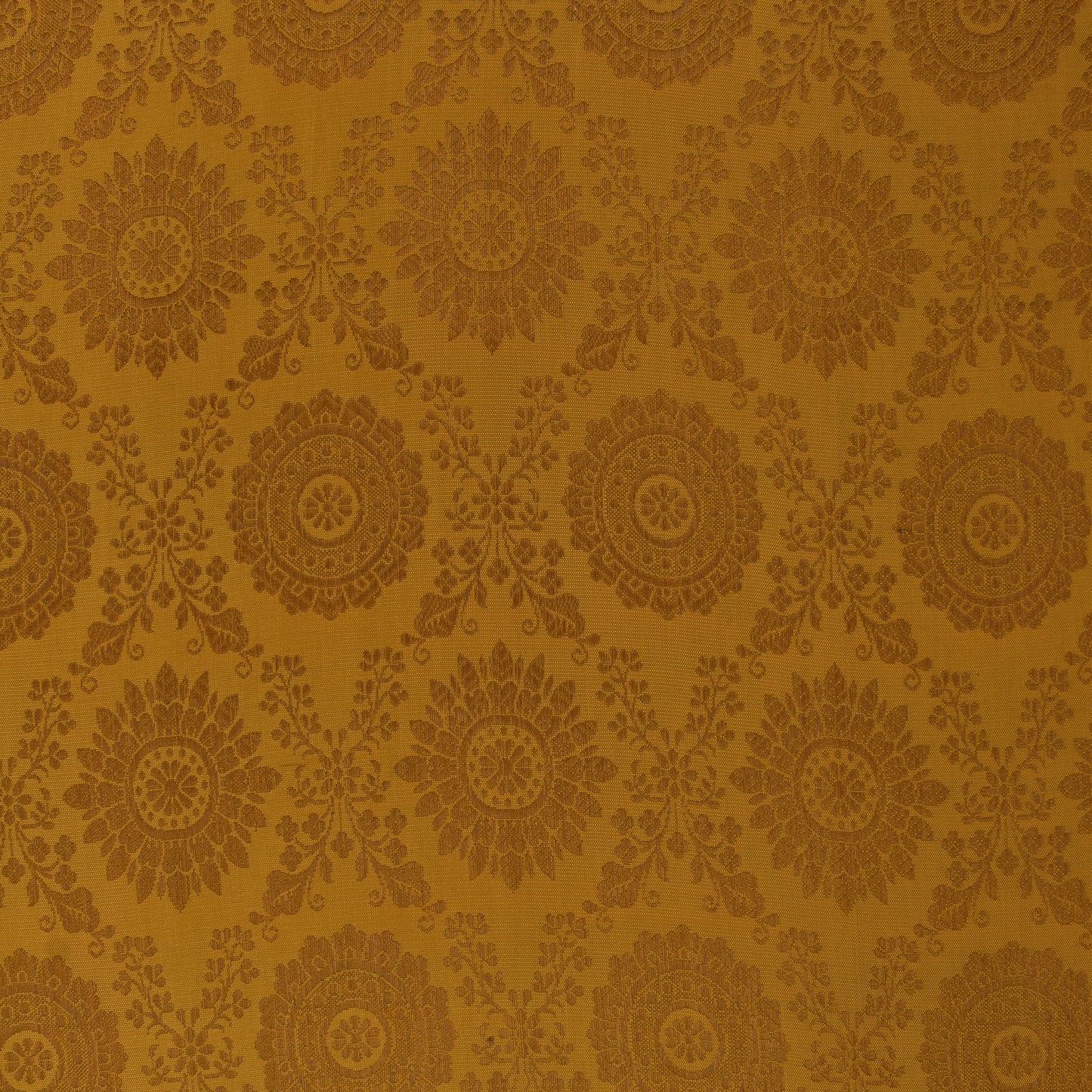 Mustard Color Brocade Fabric