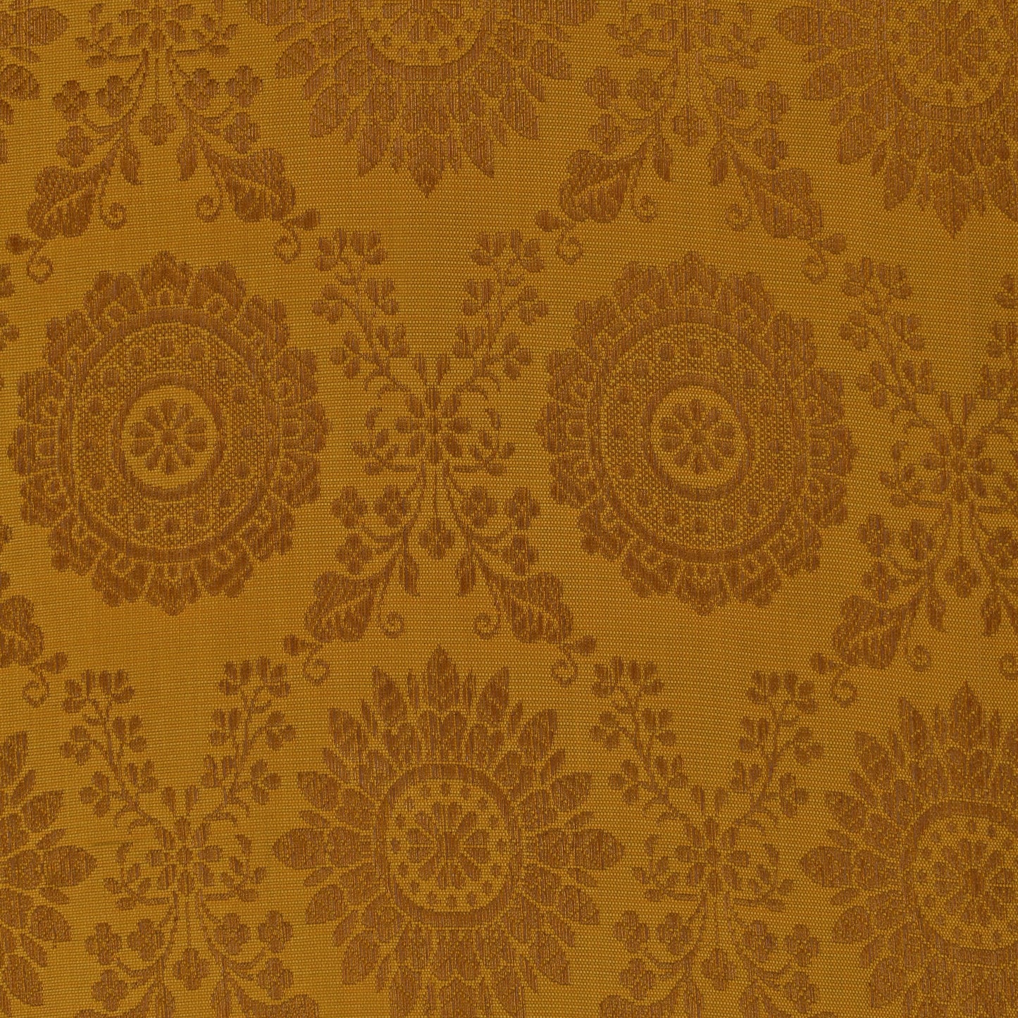 Mustard Color Brocade Fabric