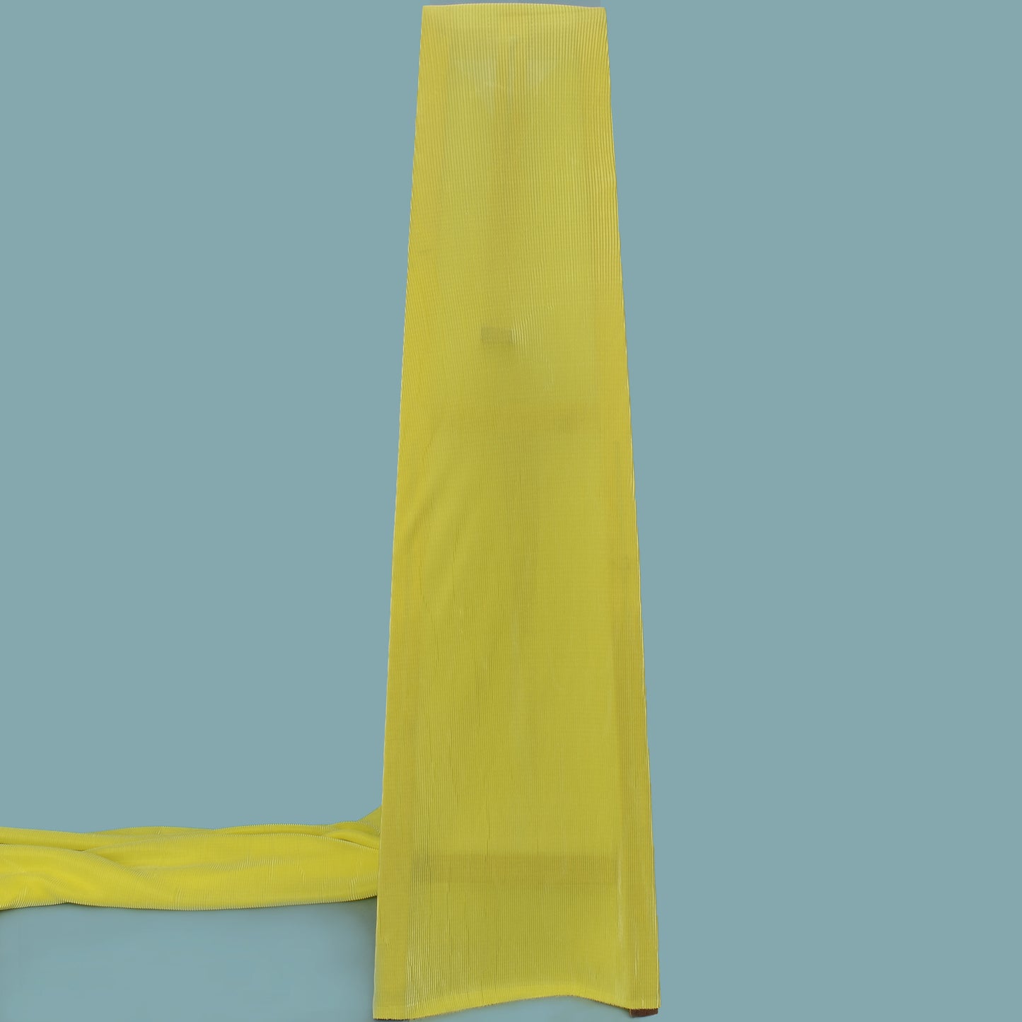 Lemon Color Crush Satin Fabric