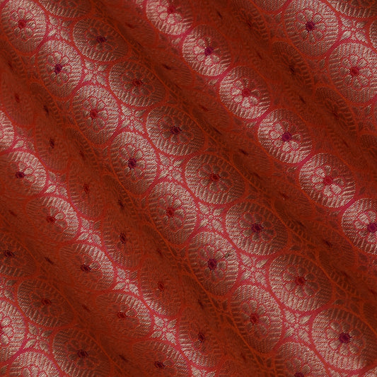 Pink Color Brocade Fabric