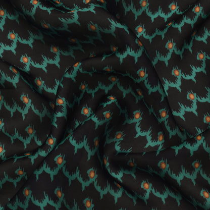 Multi Color Armani Satin Print Fabric