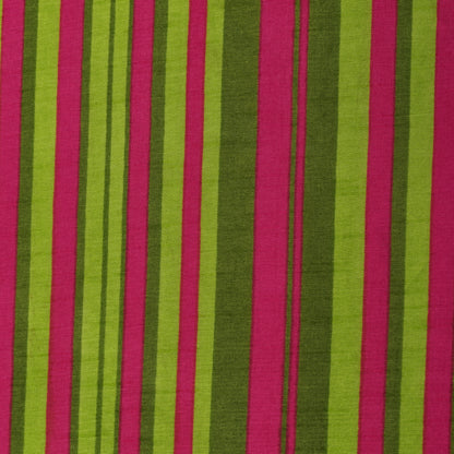 Multicolor Slub Chanderi Print Fabric