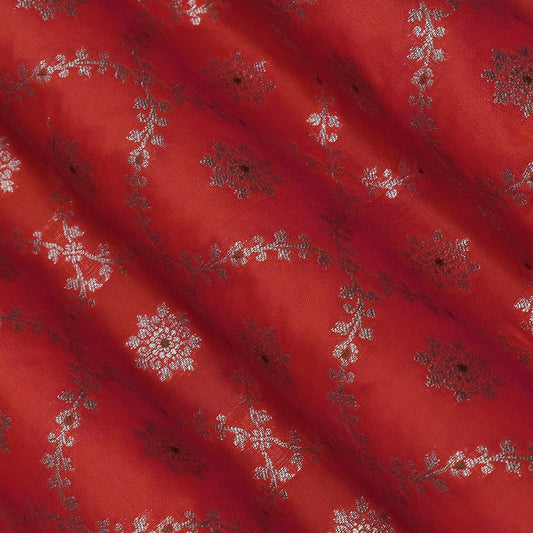 Rani  Color Katan Meena Brocade Fabric