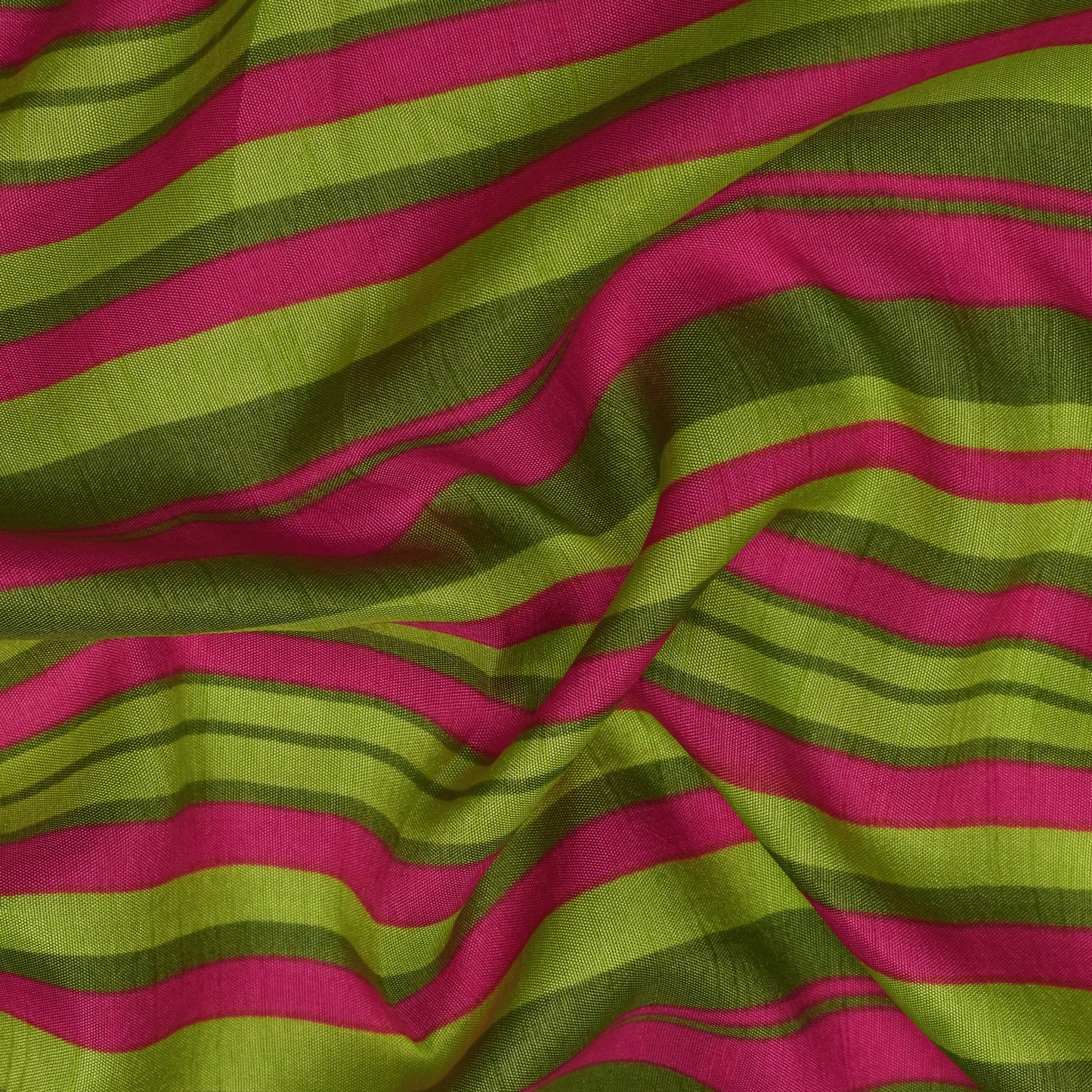 Multicolor Slub Chanderi Print Fabric