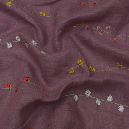 Move  Color Linen Embroidery Fabric