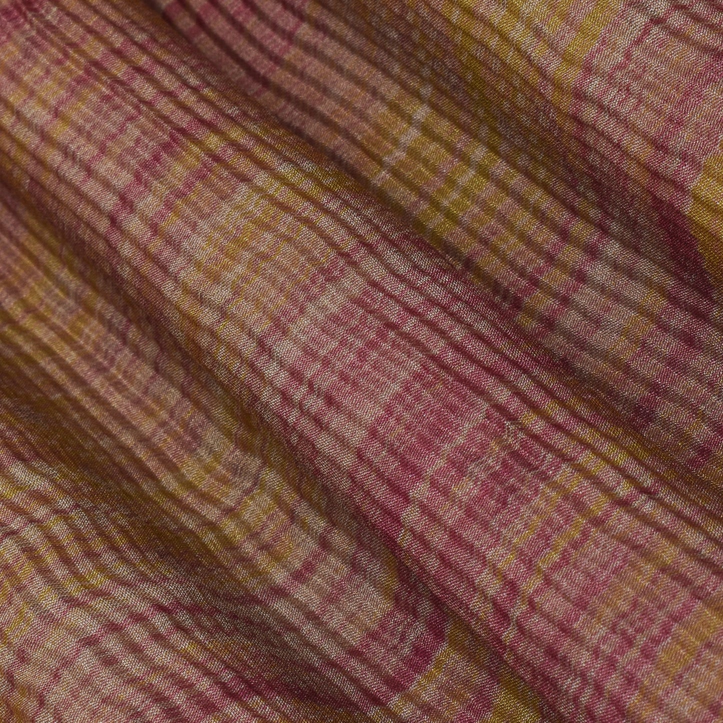 Multi Color Crush Tissue Print Fabric