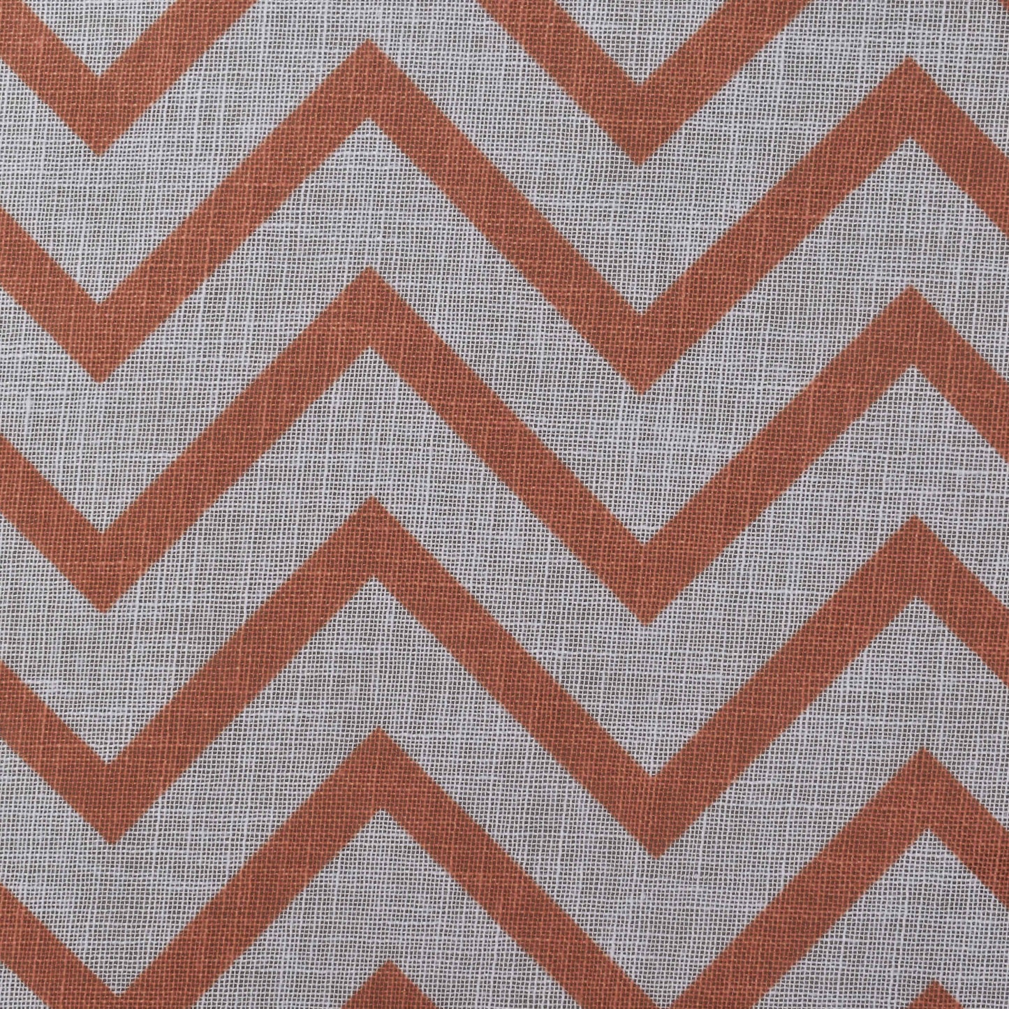 Rust Color Linen Digital Print Fabric