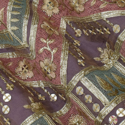 Move Color Tissue Border Embroidery Fabric