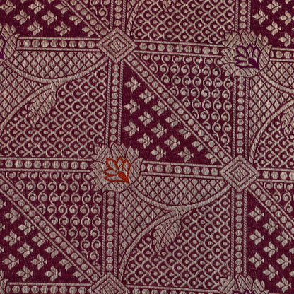 Purple Color Brocade Fabric