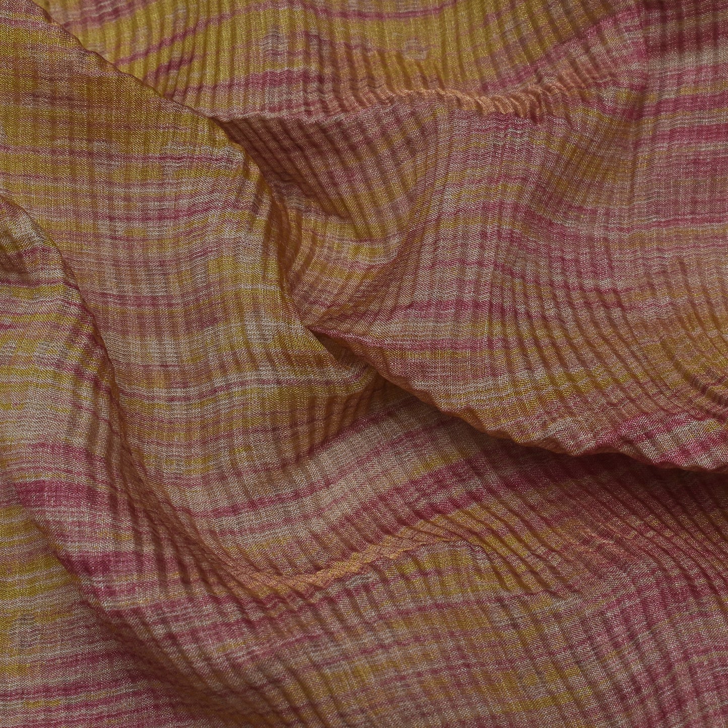 Multi Color Crush Tissue Print Fabric