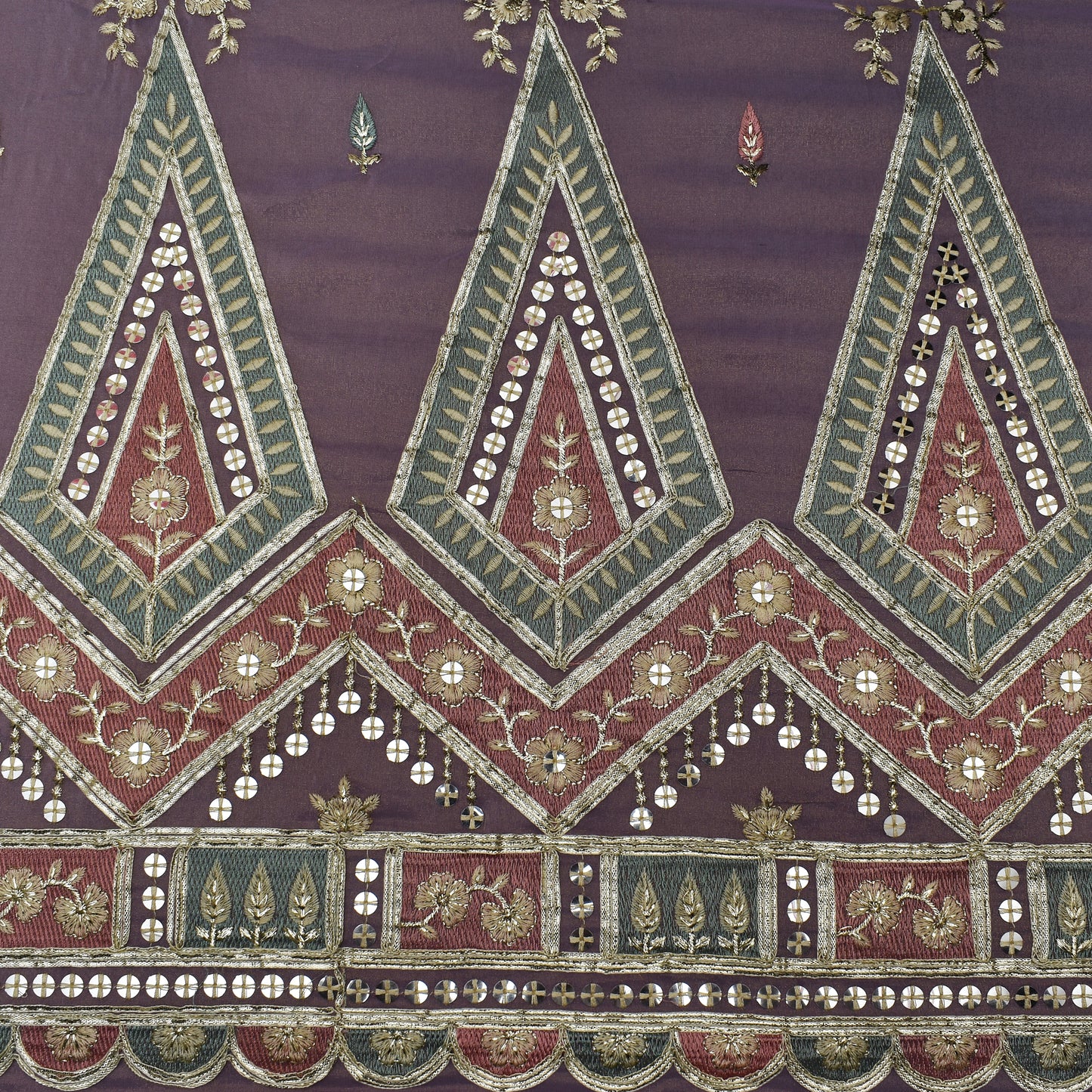 Move Color Tissue Border Embroidery Fabric