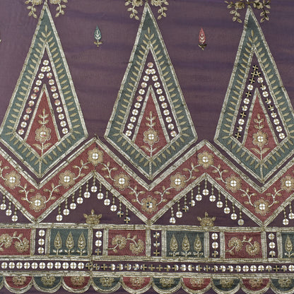 Move Color Tissue Border Embroidery Fabric