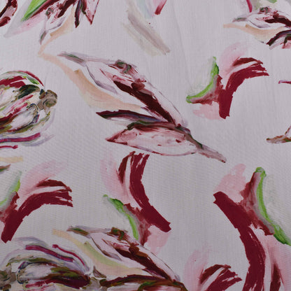 Colored Rayon Print Fabric