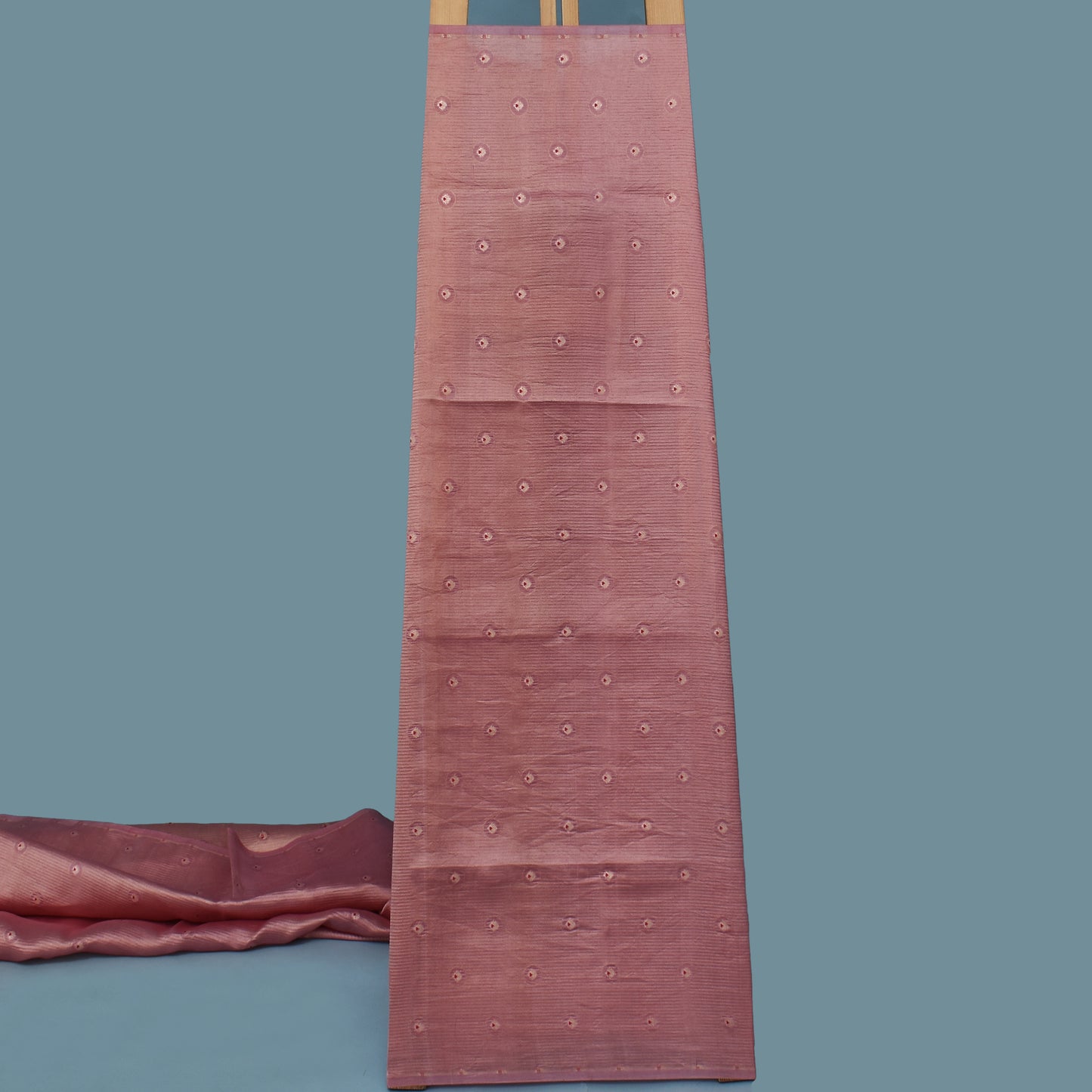 Pink Color Katan Meena Brocade Fabric