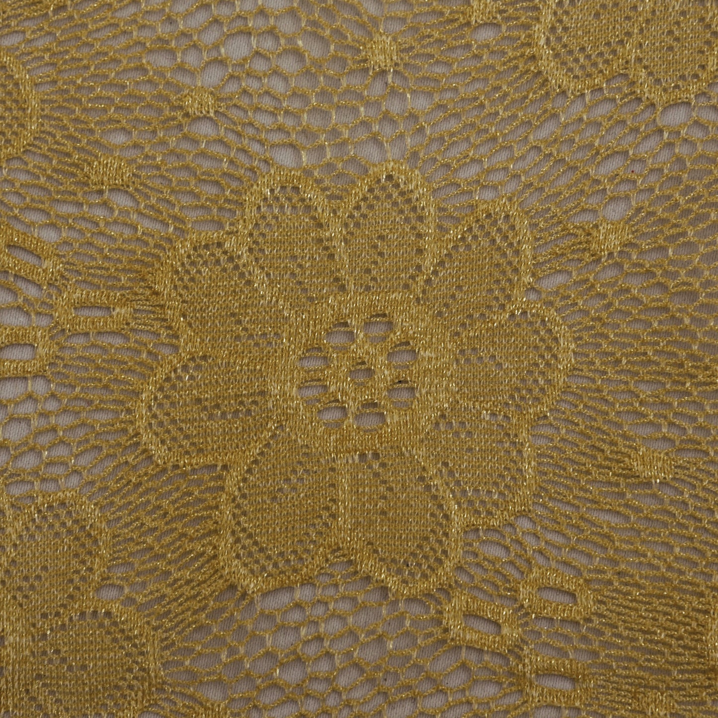 Beige Color Chantilly Lace Fabric