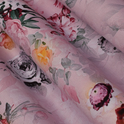 Colored Rayon Print Fabric