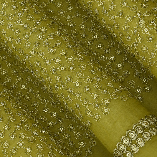 Chanderi Embroidery Fabric