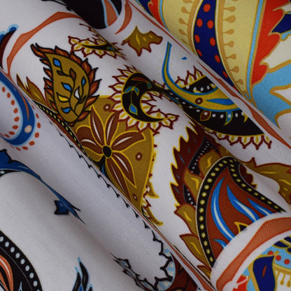 Colored Reyon Print Fabric