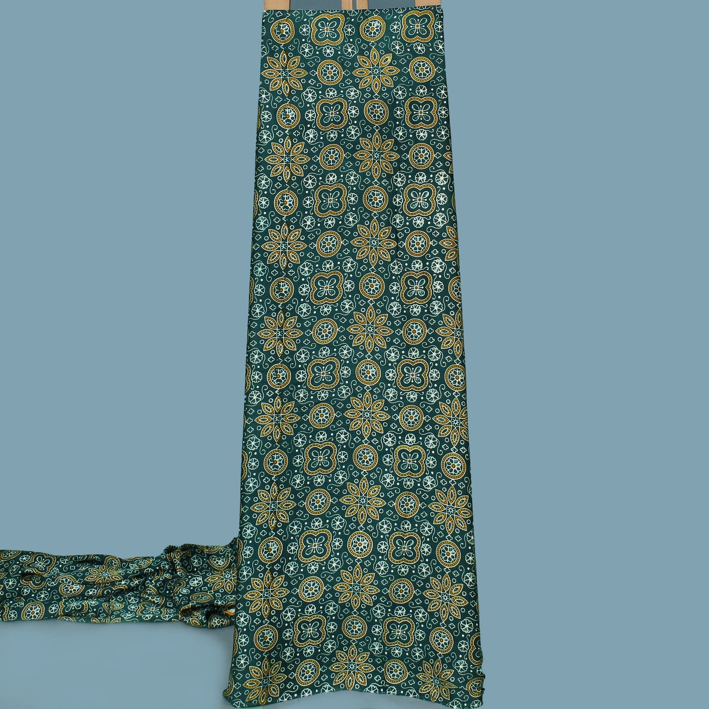 Multi Color Modal Satin Print Fabric