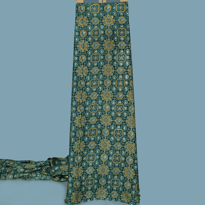 Multi Color Modal Satin Print Fabric