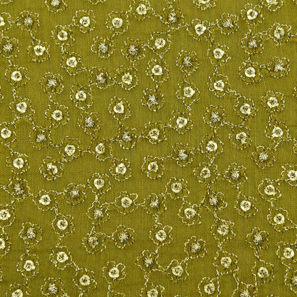 Chanderi Embroidery Fabric