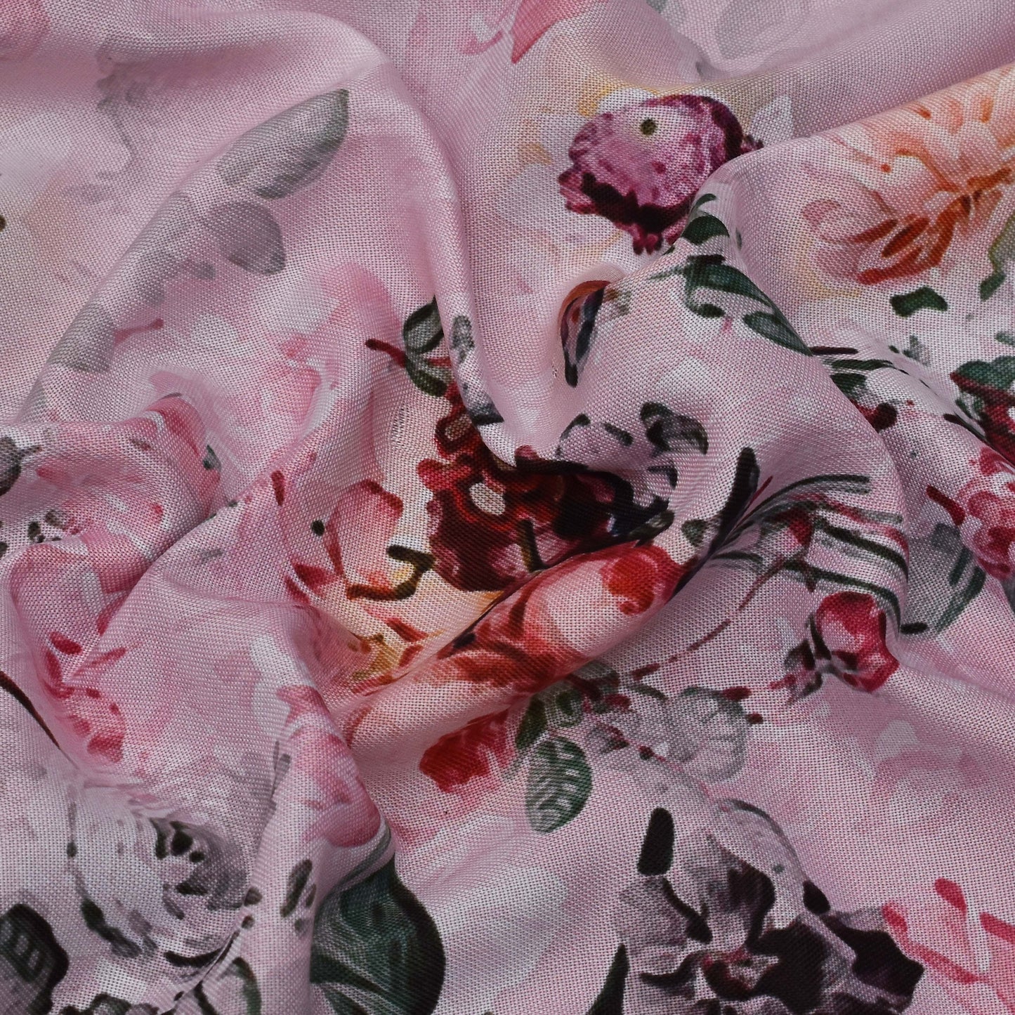 Colored Rayon Print Fabric