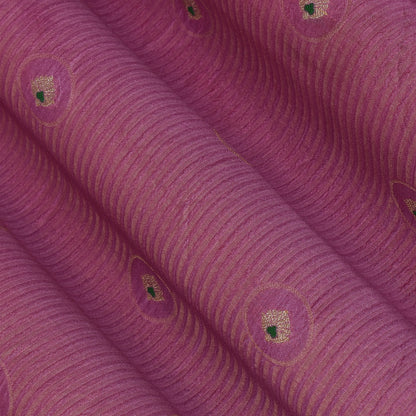 Pink Color Katan Meena Brocade Fabric