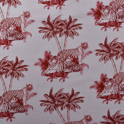 Colored Reyon Print Fabric