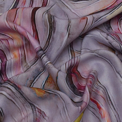 Colored Rayon Print Fabric