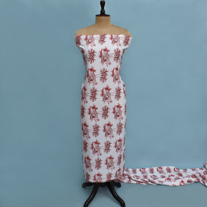 Colored Reyon Print Fabric