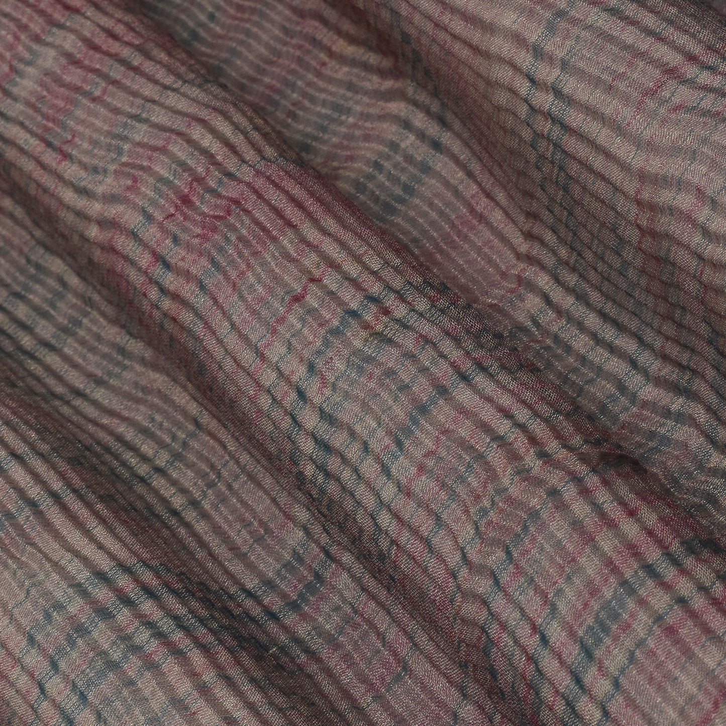 Multi Color Crush Tissue Print Fabric