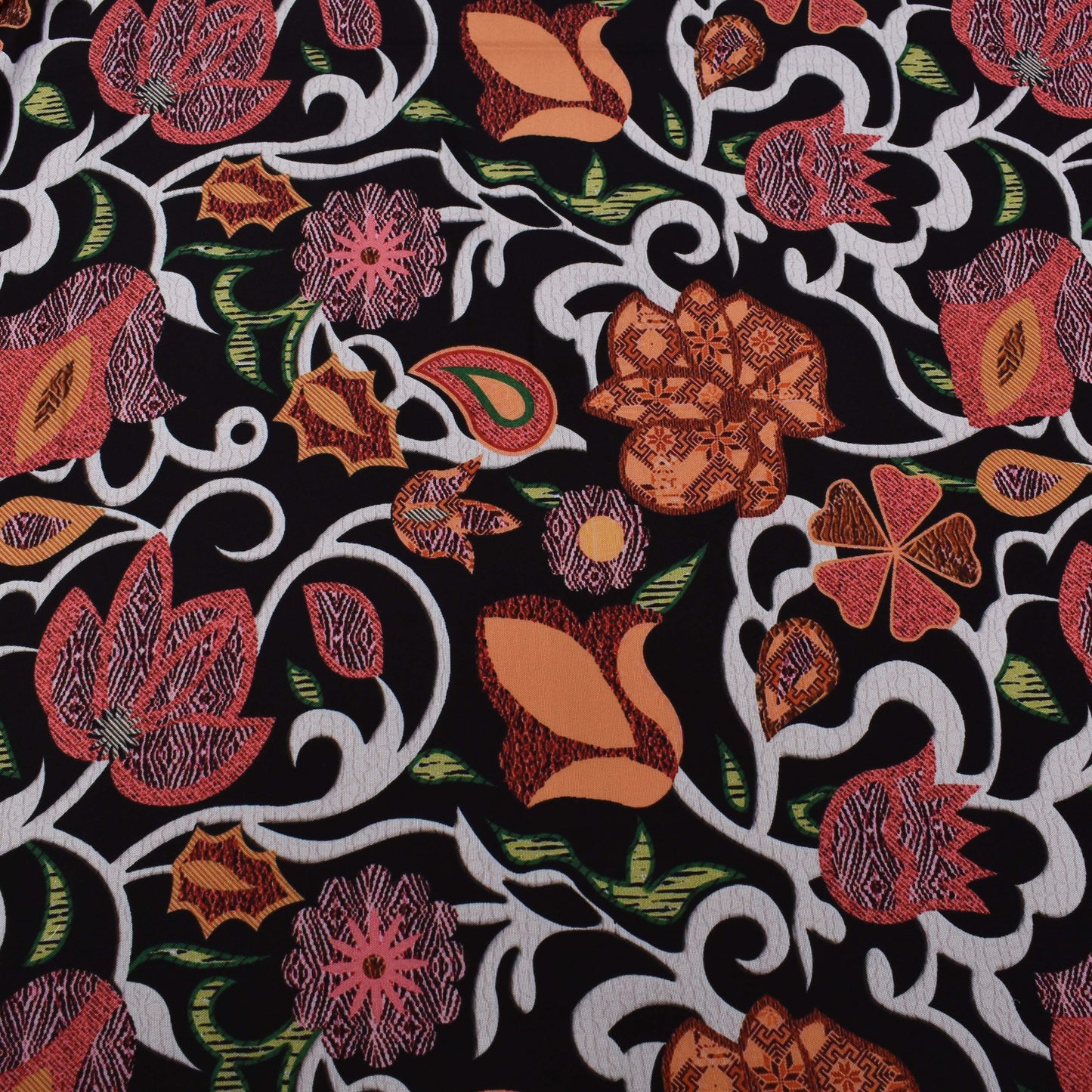 Colored Rayon Print Fabric