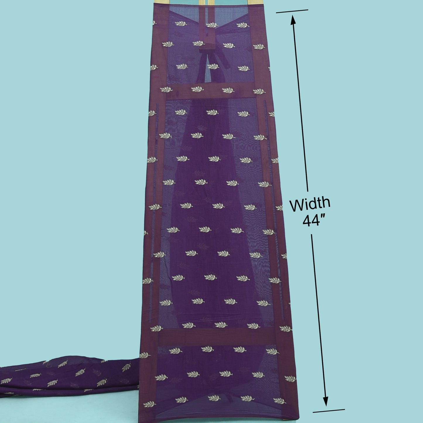 Chanderi Embroidery Fabric