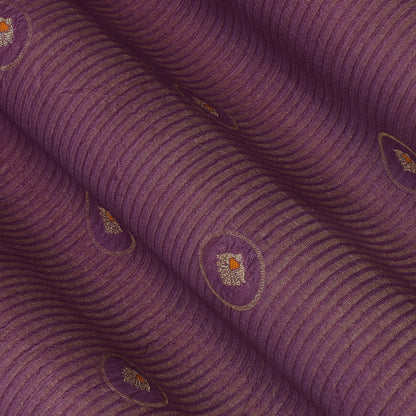 Onion Color Katan Meena Brocade Fabric