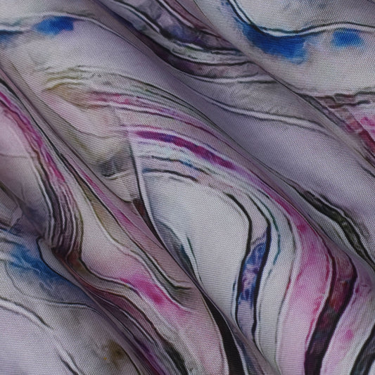 Colored Rayon Print Fabric