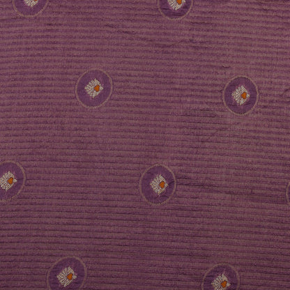 Onion Color Katan Meena Brocade Fabric