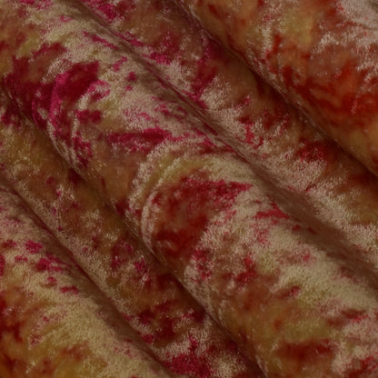 Multi-Colored Silk Velvet Print Fabric