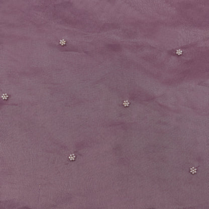 Lavender Color Tissue Booti Fabric